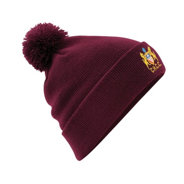 Cheadle Hulme CC -  Pom Pom Beanie - Maroon