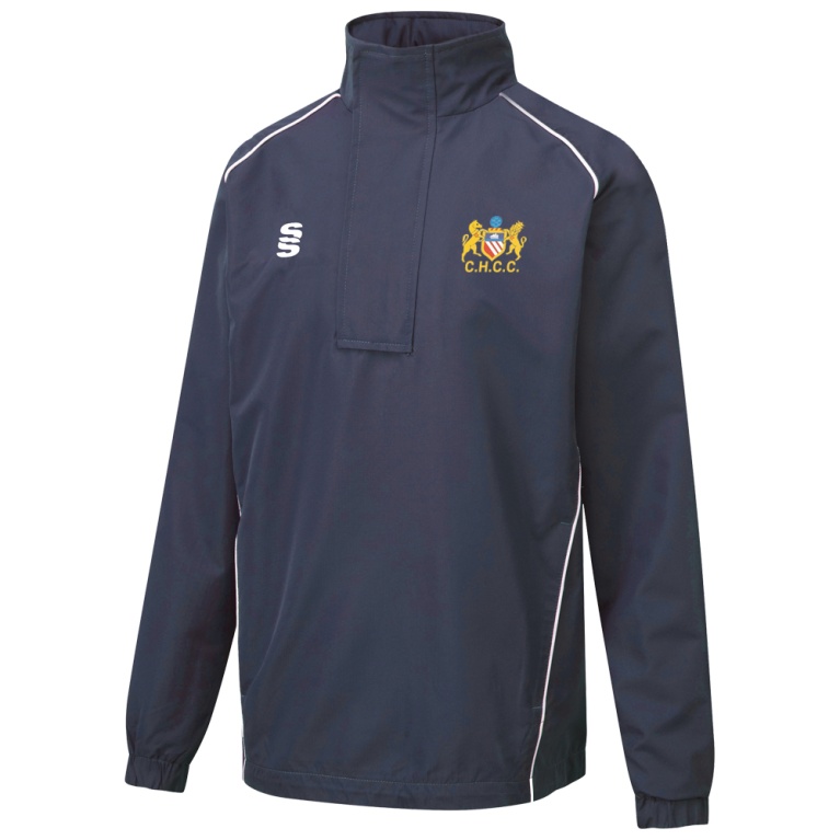 Dual Curve 1/4 Zip Rain Jacket : Navy